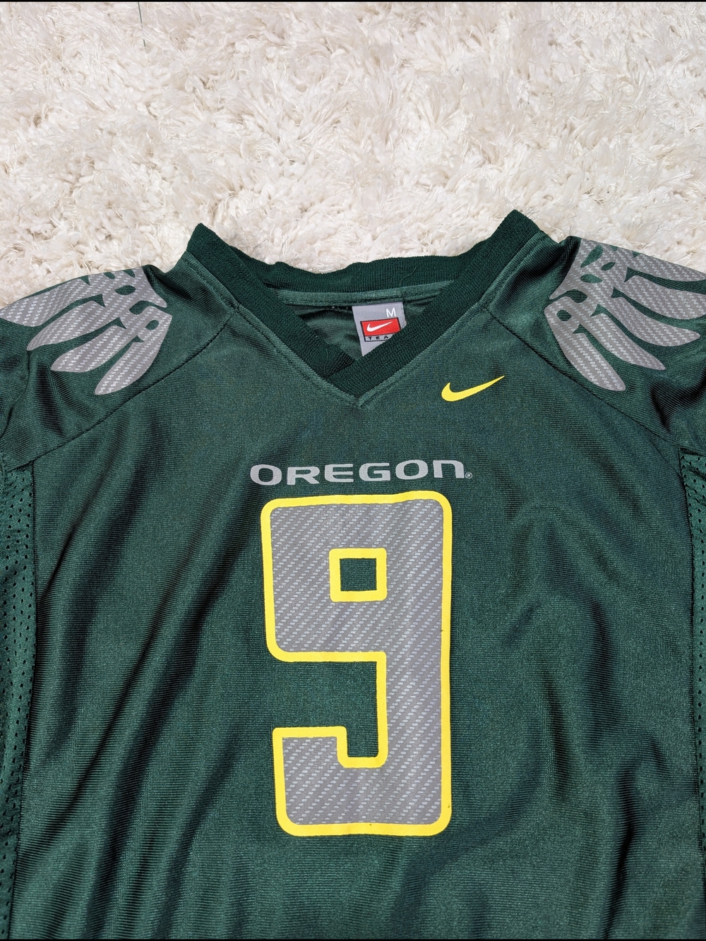 Oregon Ducks Nike Dark Green Football Jersey Circa 2010